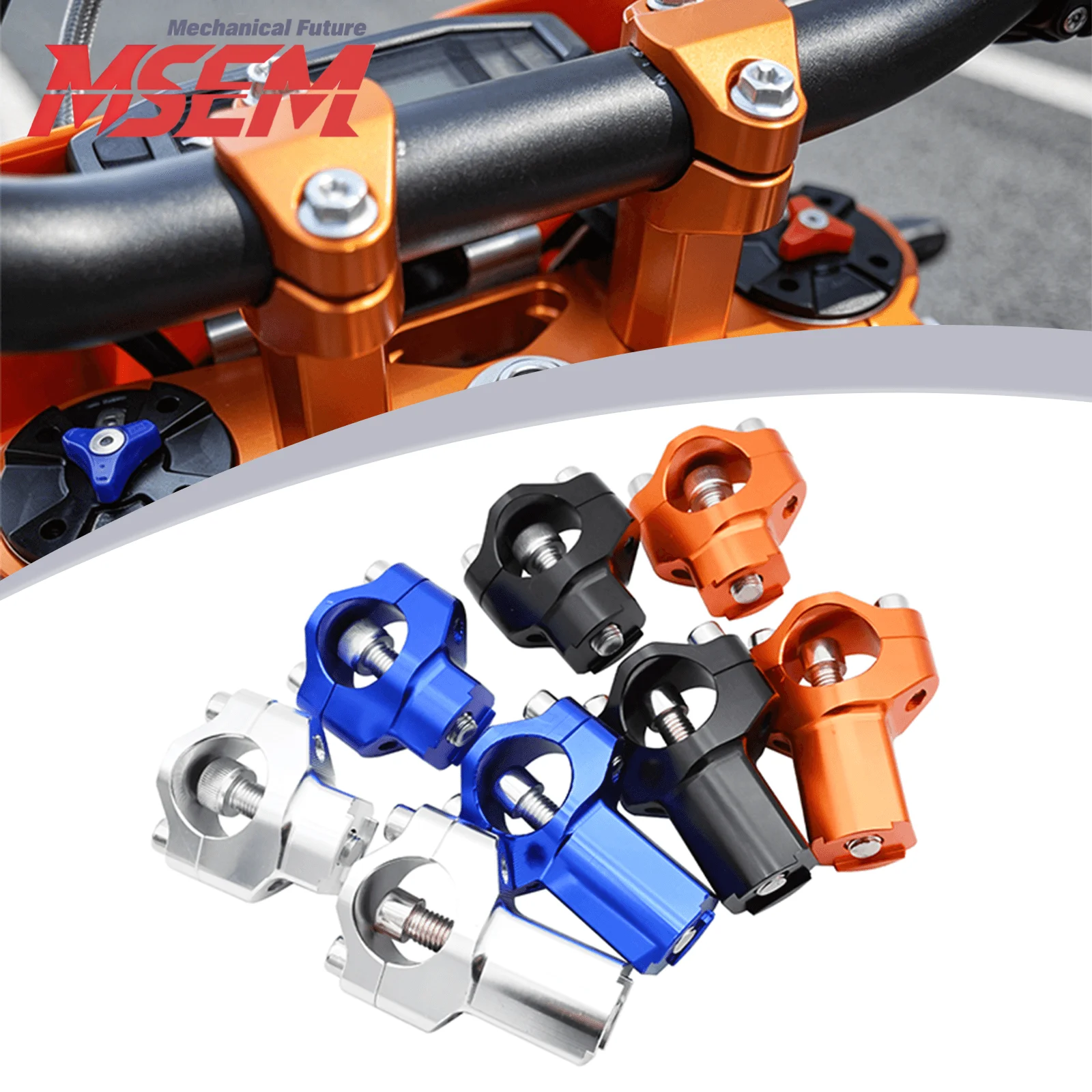 Image of Motorrad CNC 28MM Lenkererhöhung Lenkerklemme für Husaberg BETA GasGas EX/EC/MC KTM 150-500 XCW/EXC/EXCF/X/SXF/XC/XCF