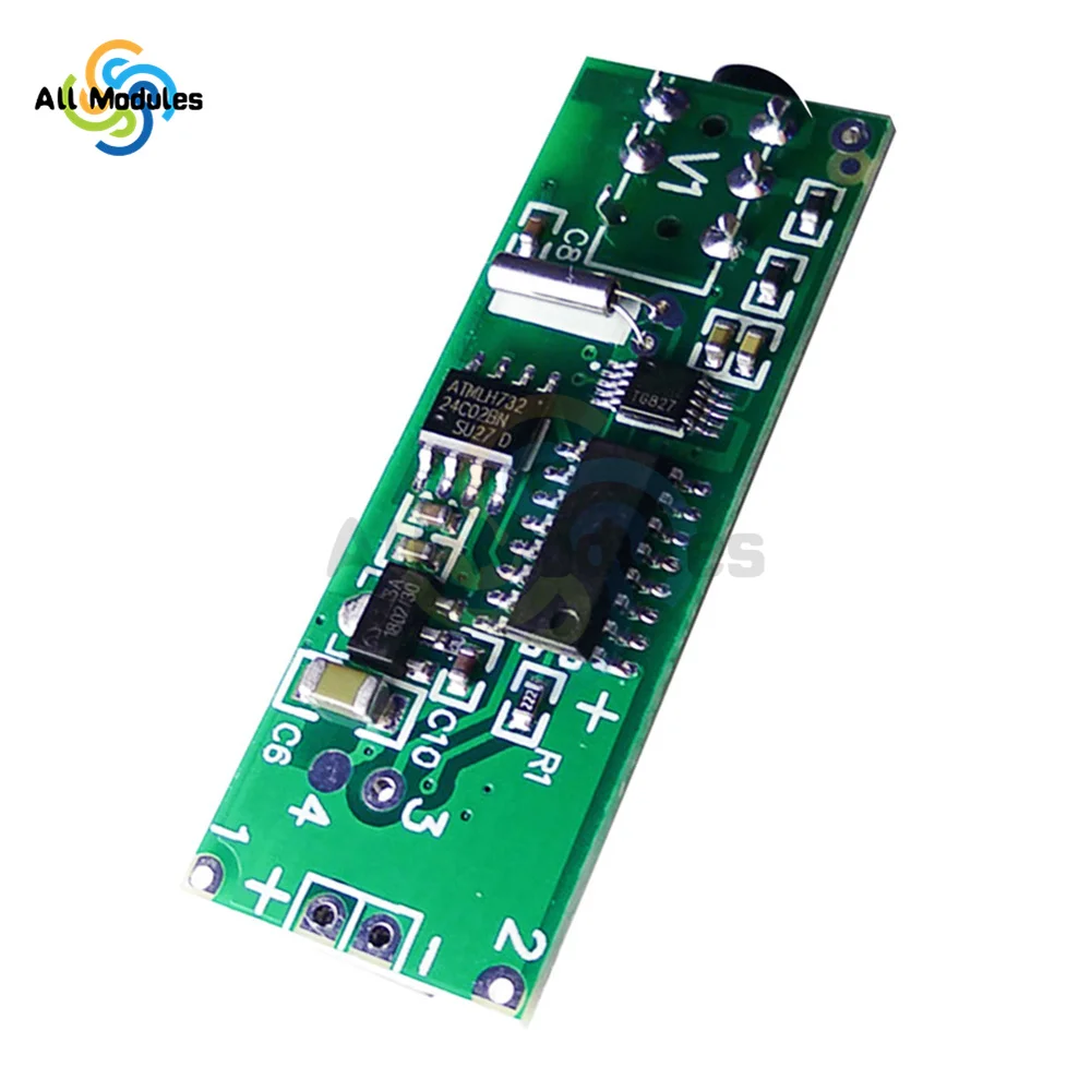 RDA5807 FM Stereo Radio Receiver Board Module Two-channel Stereo 76.0MHz~108.0MHz Frequency Modification DC 2.8V-12V FM Radio