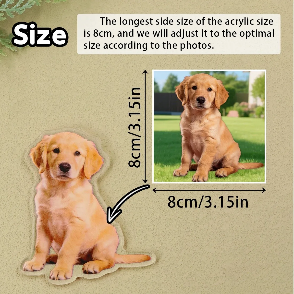Custom Cutout Acrylic Fridge Magnet Personalized Your Photo Refrigerator Magnet Custom Human Pet Picture Kitchen Home Decor