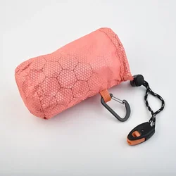 Saco de compresión impermeable para acampar al aire libre, saco de dormir, bolsa de almacenamiento con diseño de cordón, paquete de nailon, accesorios para senderismo