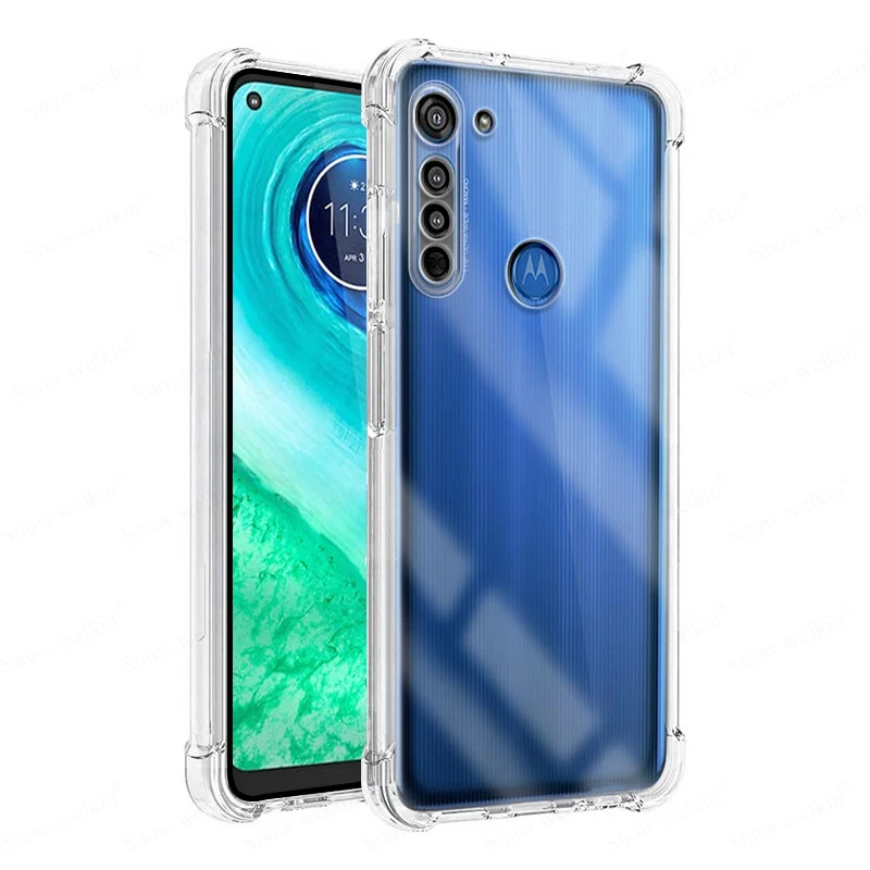 Airbags Buffer Full Protection Case For Motorola Moto G9 G8 G7 G6 Plus Power Play Lite Clear Soft TPU Shockproof Back Case Cover