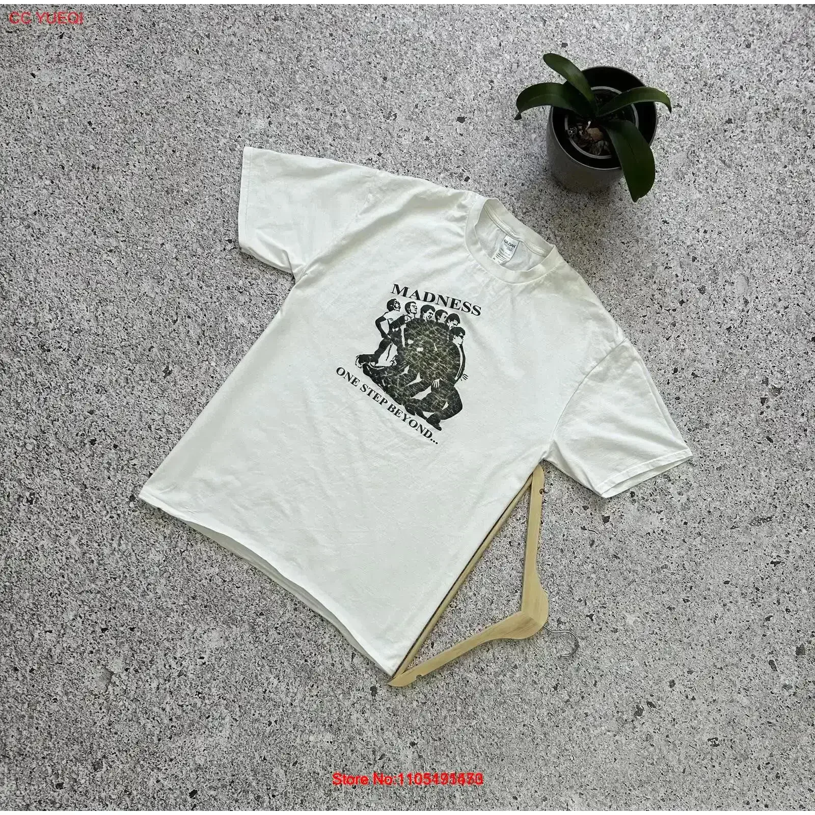 

Vintage 2000s Madness One Step Beyond Band Men s White T Shirt Size XL Washed Versatile Breathable designer clothes vintage