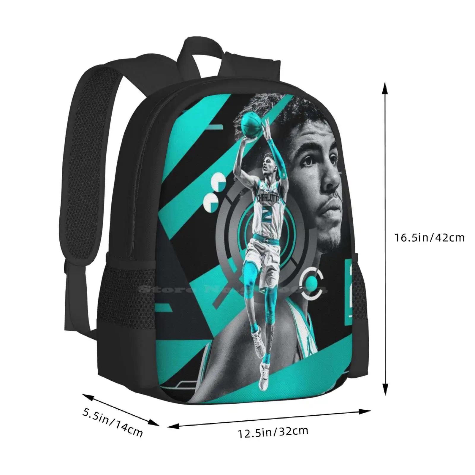 Lamelo Ball Teen College Student Rucksack Muster Design Taschen Lamelo Ball Kunst Lamelo Ball Tapete Lamelo Ball Illumination