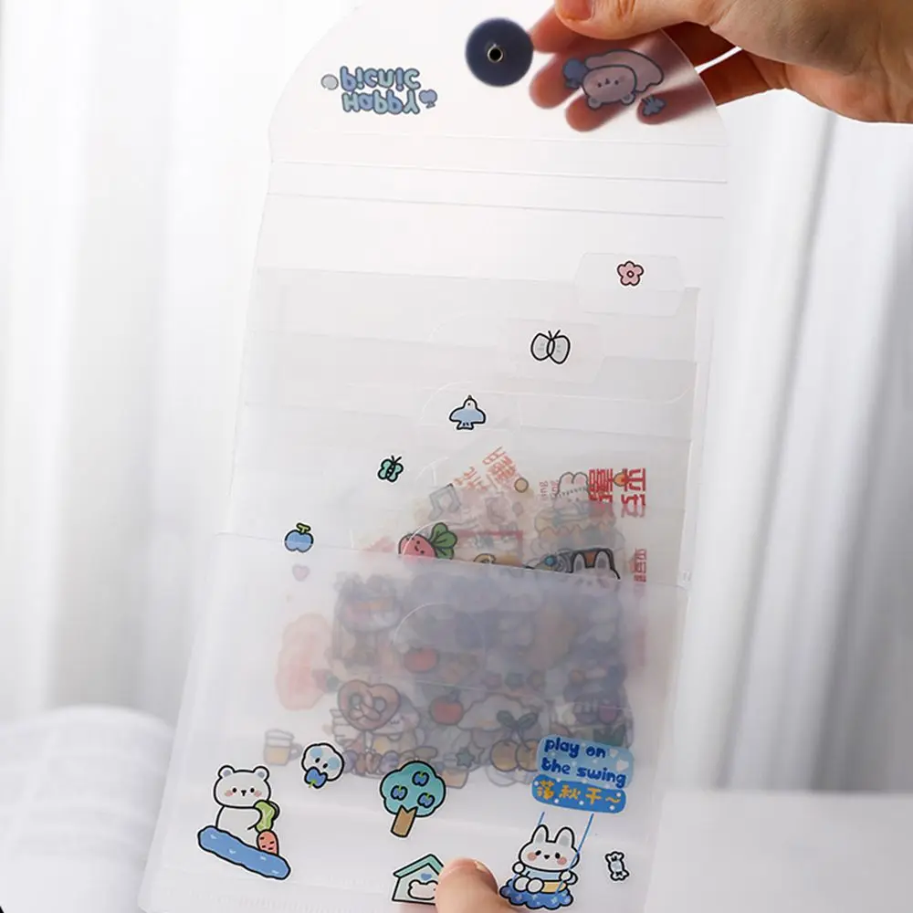 A6 Bandage Holder Notebook Nail Sticker Collecting Stickers Storage Book Cash Bill Organize Idol Photo Booklet