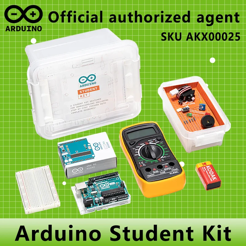 

Студенческий комплект Arduino AKX00025 Аутентичный итальянский продукт Инструменты для удаленного программирования и кодирования UNO R3 REV3