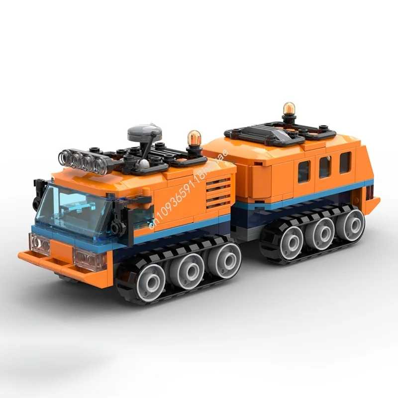 280pcs MOC Gelede Rupsvoertuig Arctic Modelbouw Kerstcadeaus Blokken Architectuur Monteren DIY Idee Speelgoed Onderwijs