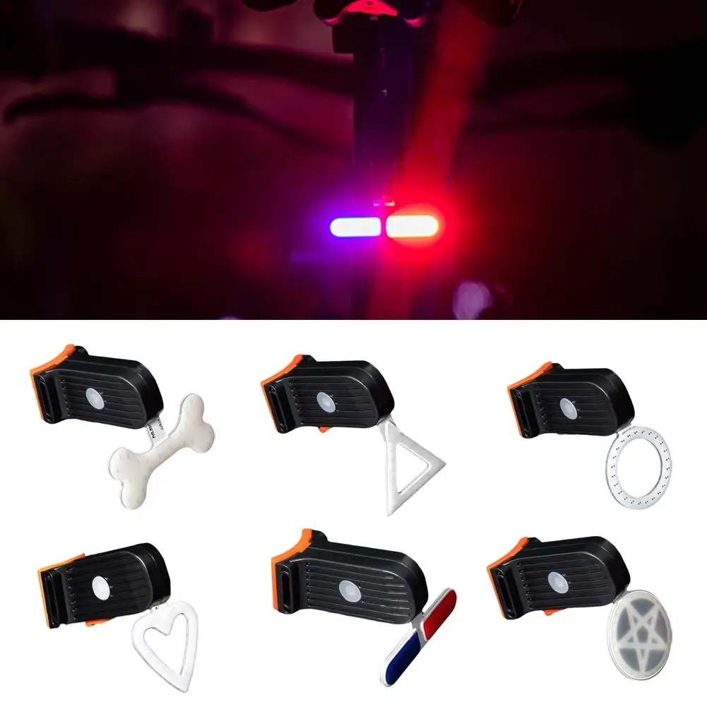 

Creative Bicycle Tail Light USB Rechargeable Waterproof MTB Lamp Cycling Warning Road Accessories Bike Night Safety M9S7