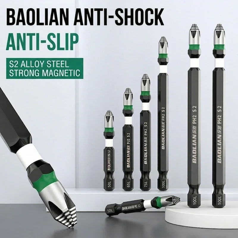 High Hardness and Strong Magnetic Bit Holder Upgraded 25/65/70/90/150mm Non-slip Hand Electric Screwdriver Screw Drill Driver