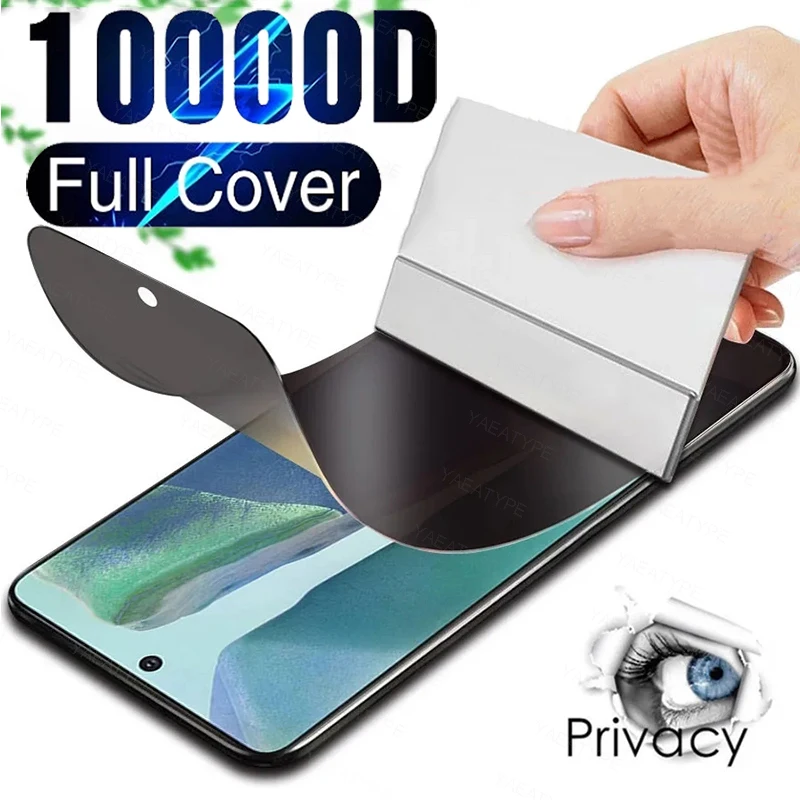 Privacy Hydrogel Film Screen Protector For Xiaomi Black Shark 5 Pro RS Black Shark 4 Pro 4S Pro For Redmi Note 12R A3