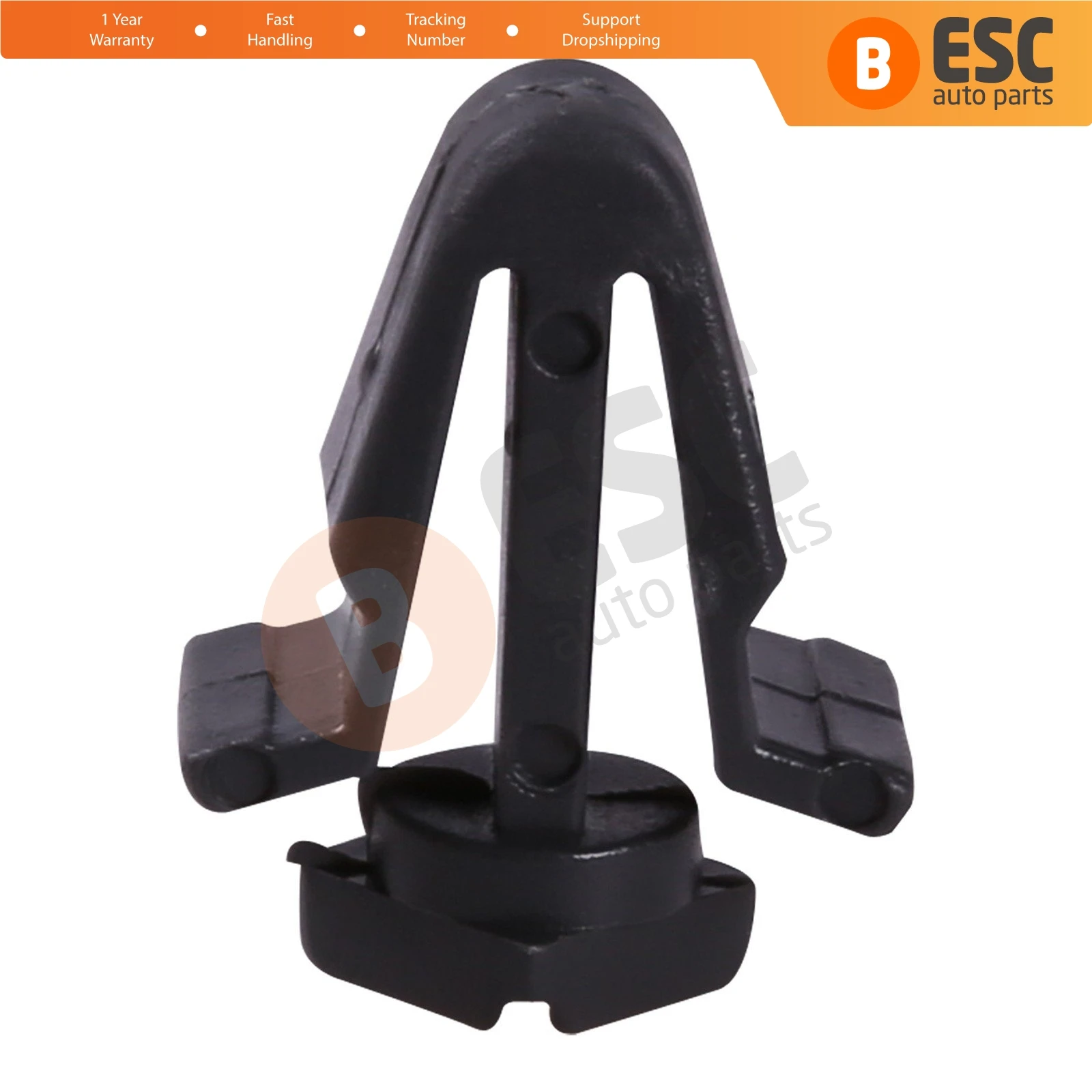 

ESC ECF464 10 Pieces Grille Clip, Black for Nissan: 01553-03831; 62318-01WOO