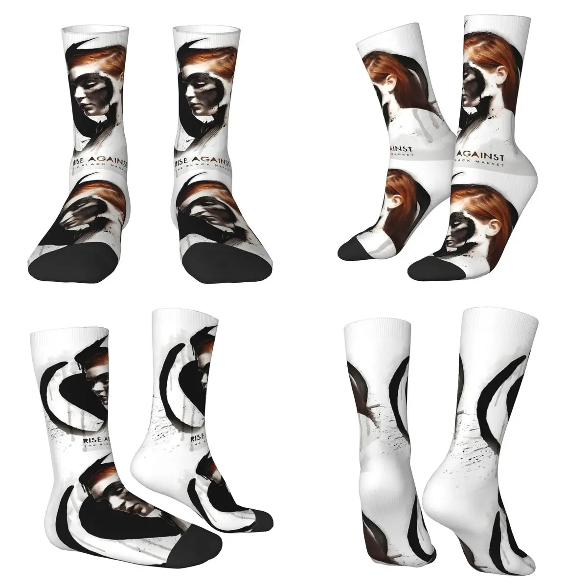 

Винтажные носки с логотипом в стиле панк-рок-группы Energy Music, впитывающие пот чулки в стиле Харадзюку, всесезонные длинные носки, аксессуары