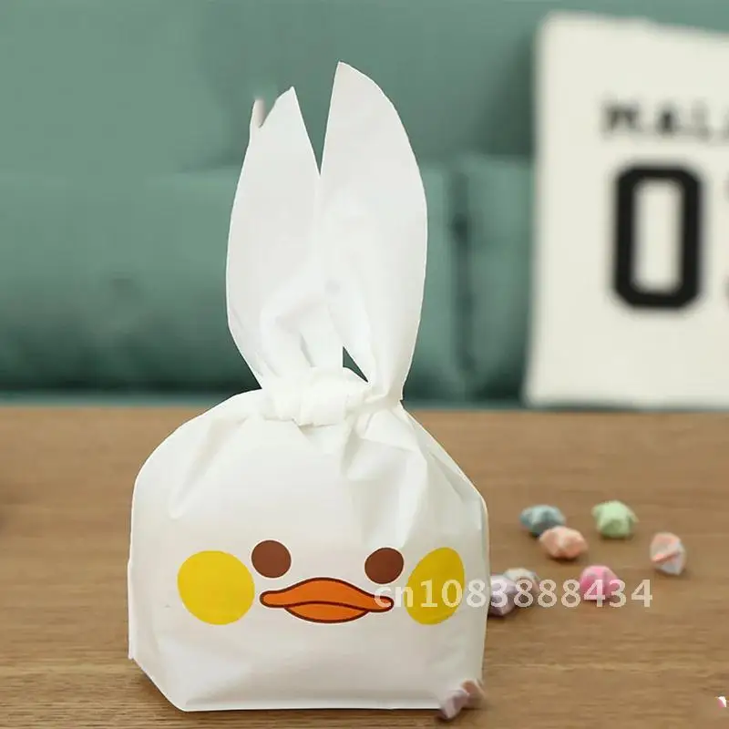 

10 PCS Cute Bunny Duck Packaging Candy Cookie Rabbit Long Ear For Sweets Party Goodie Packing Wedding Cake Bags Gift Bag Present