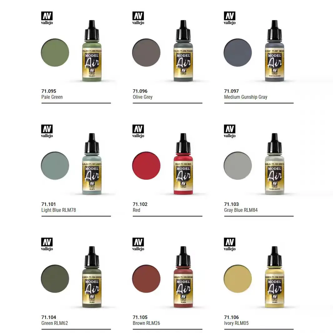 

Vallejo Model Air Paint, 17ml, Multicolor, (0.57 Fl Oz)