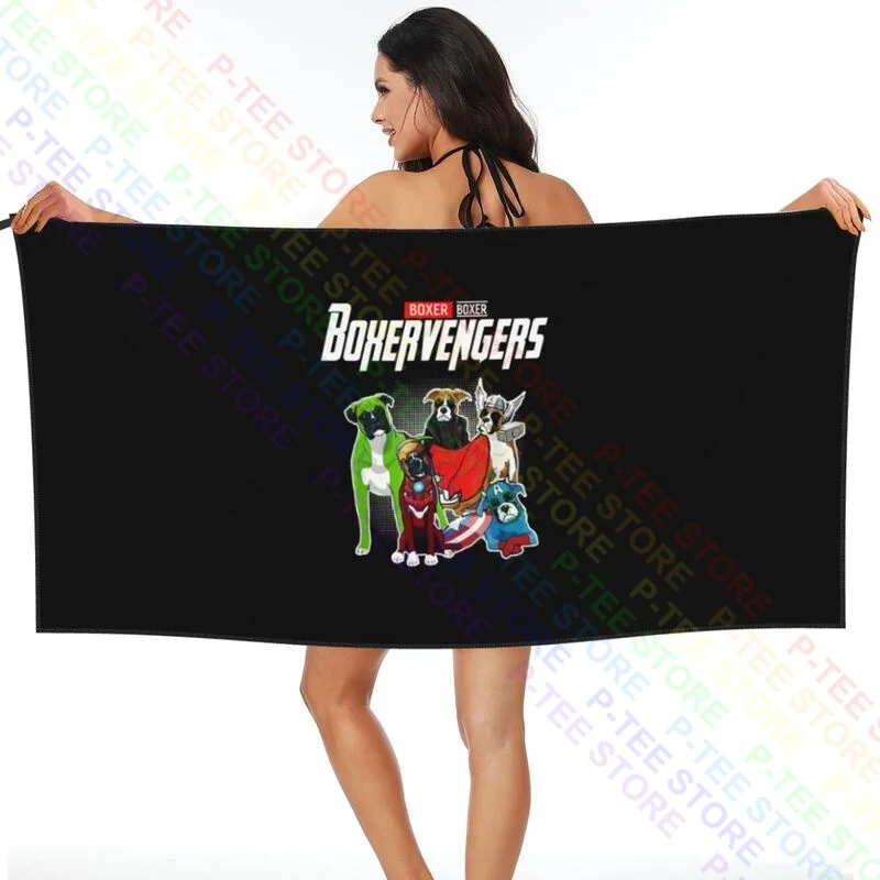 Boxervengers Dog Boxer Quick dry Towel Custom Microfiber Personalized