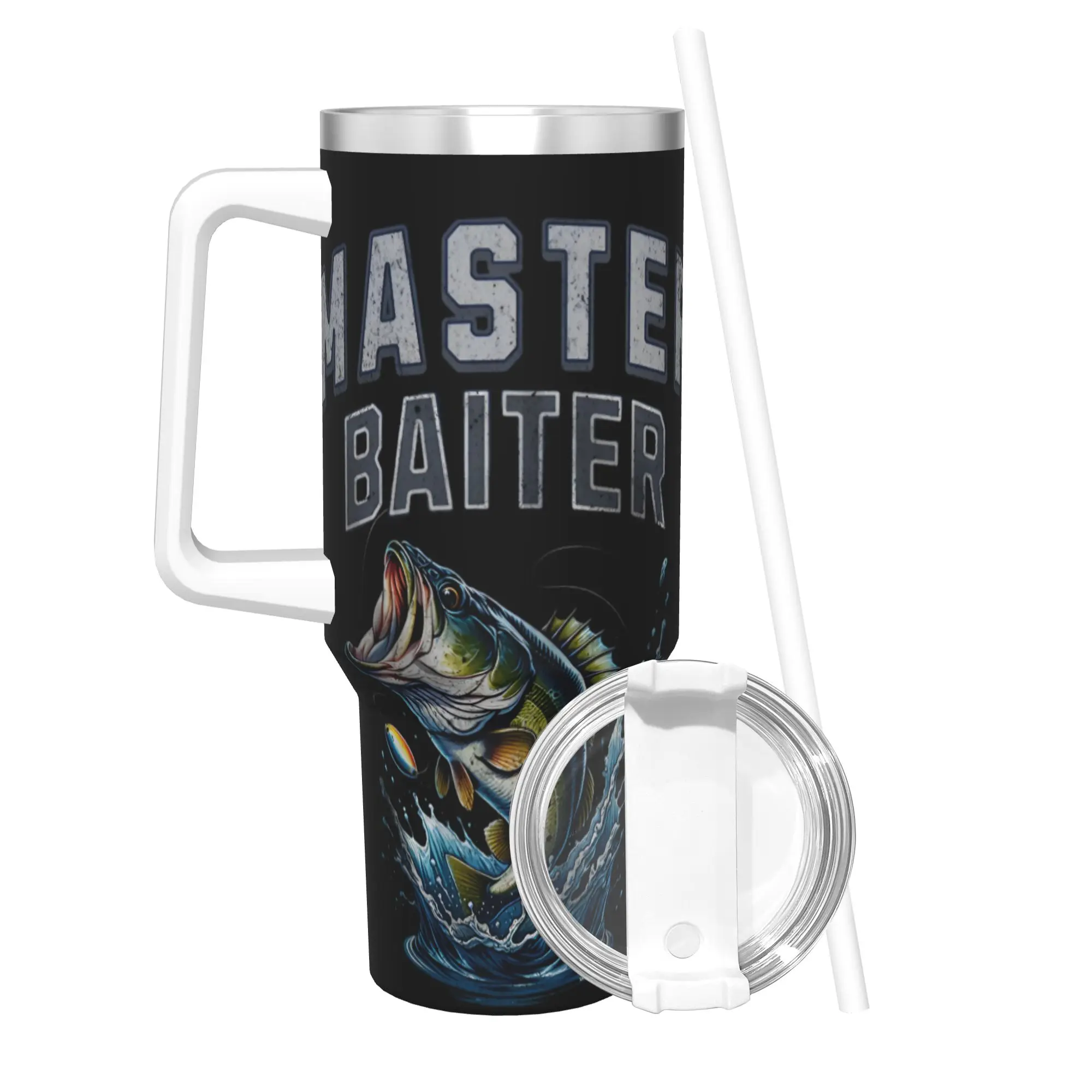 

Термос-кружка Master Baiter Tumbler с вакуумной изоляцией для рыбалки, кофе, напитков, 40 унций