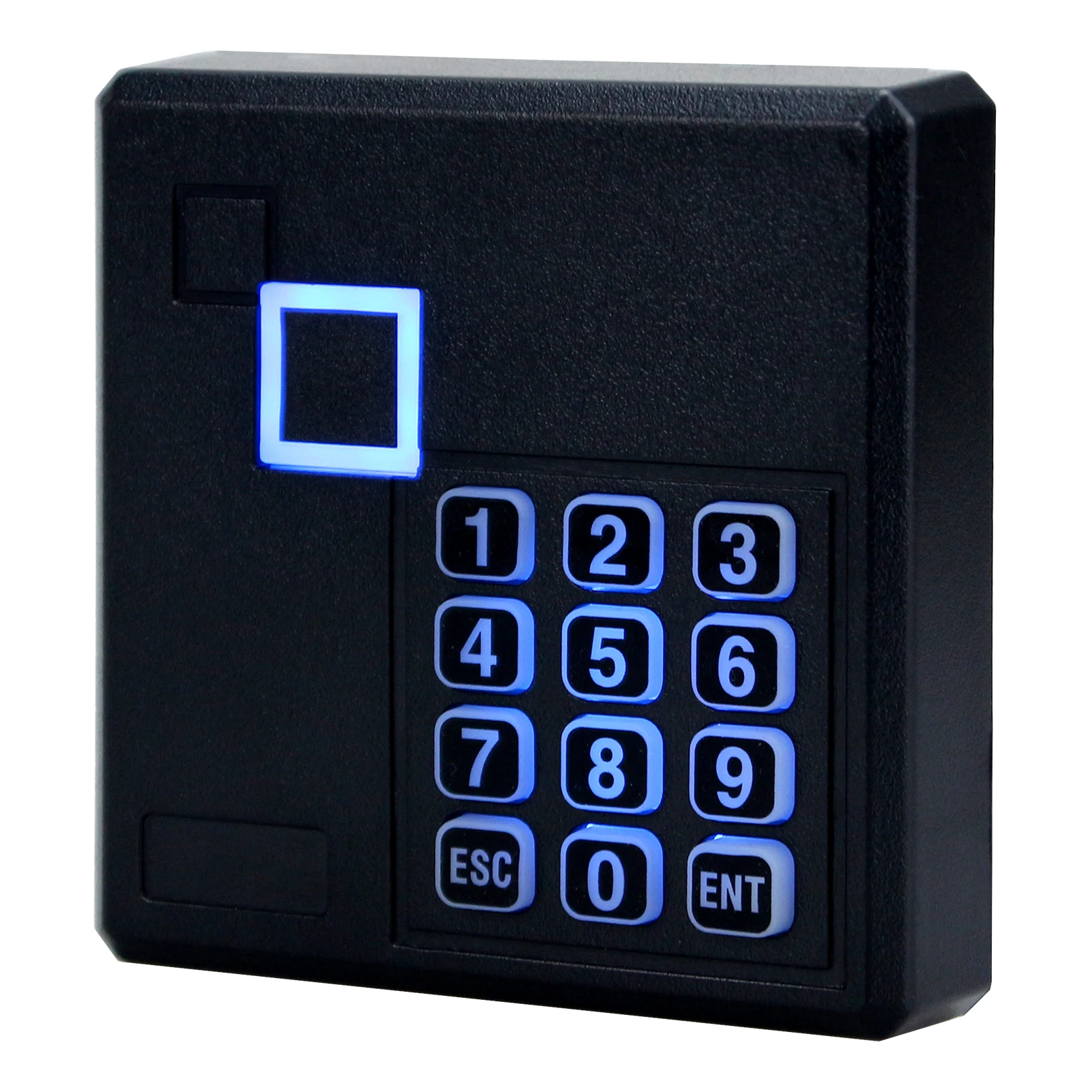 Waterproof EMID Password Key RFID Card Reader Wiegand26/34, RS232, RS485 formats, Secure Access Control for NFC and Smart Cards