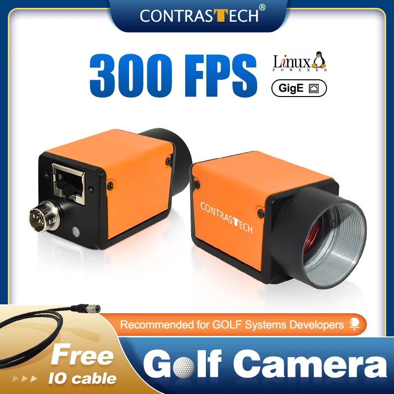 High Speed Camera 0.3MP PYTHON300 300fps CMOS GigE Vision for Golf Swing Integrator Contrastech