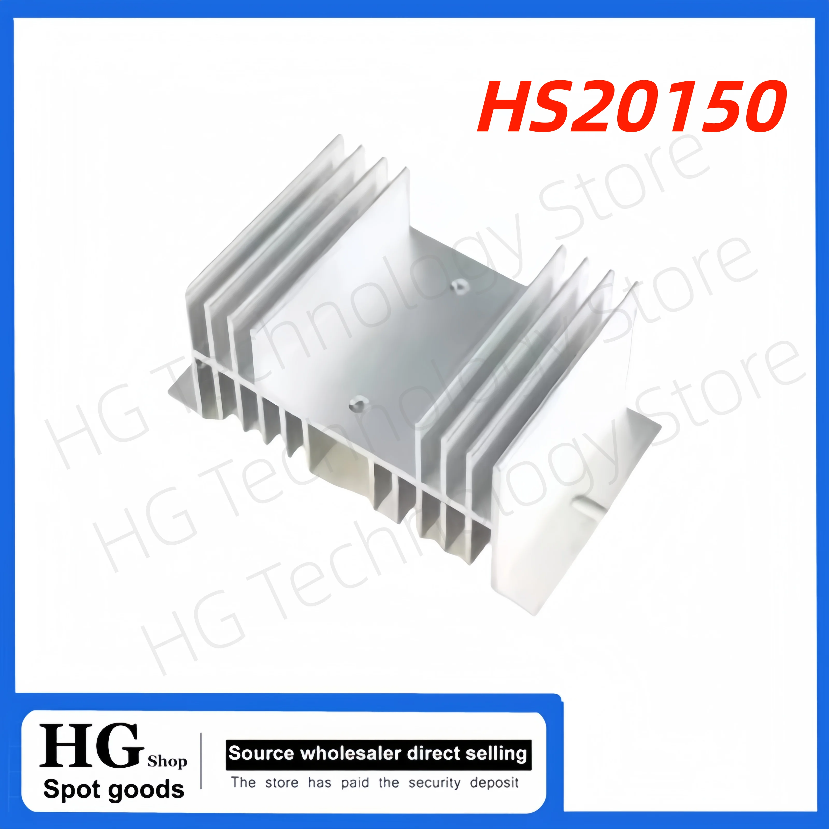 HS20150 Radiator For thyristor solid state relay with radiator fin 125*50*150mm aluminum radiator