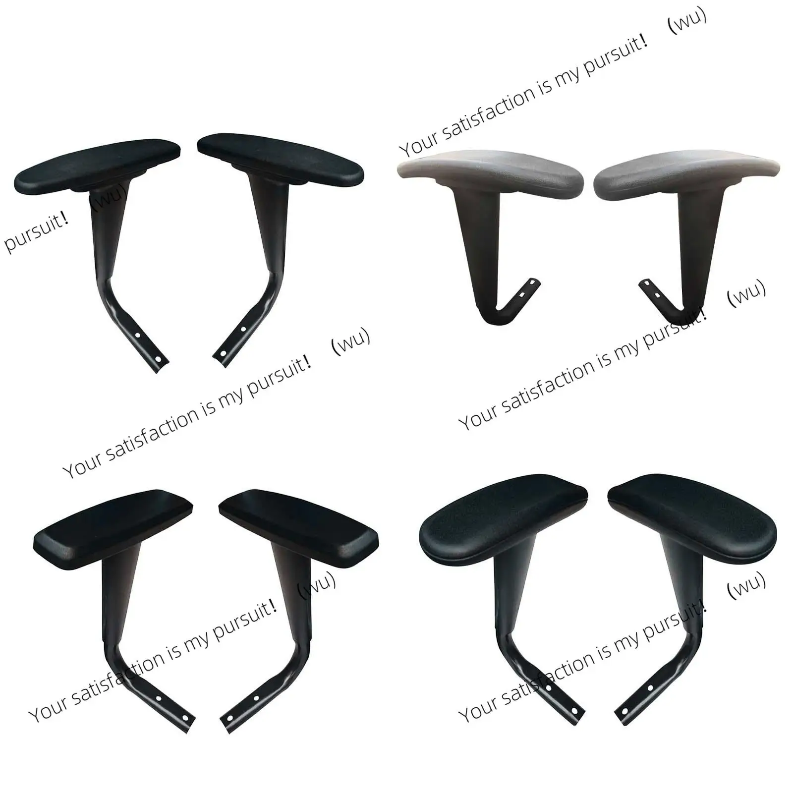 for Computer Office Gaming 2x Chair Armrest Pair Replacement Reusable Gaming Chair Arms Smooth Armrest Pair