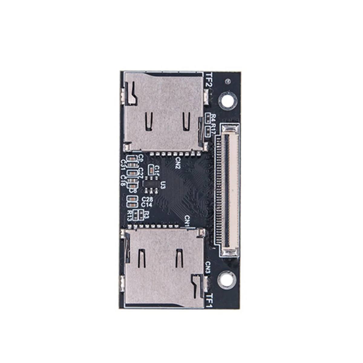 Tarjeta adaptadora AT77 TF Tarjeta dual TF a tarjeta de conexión antiinterferencias CE adecuada para computadoras y consolas de juegos