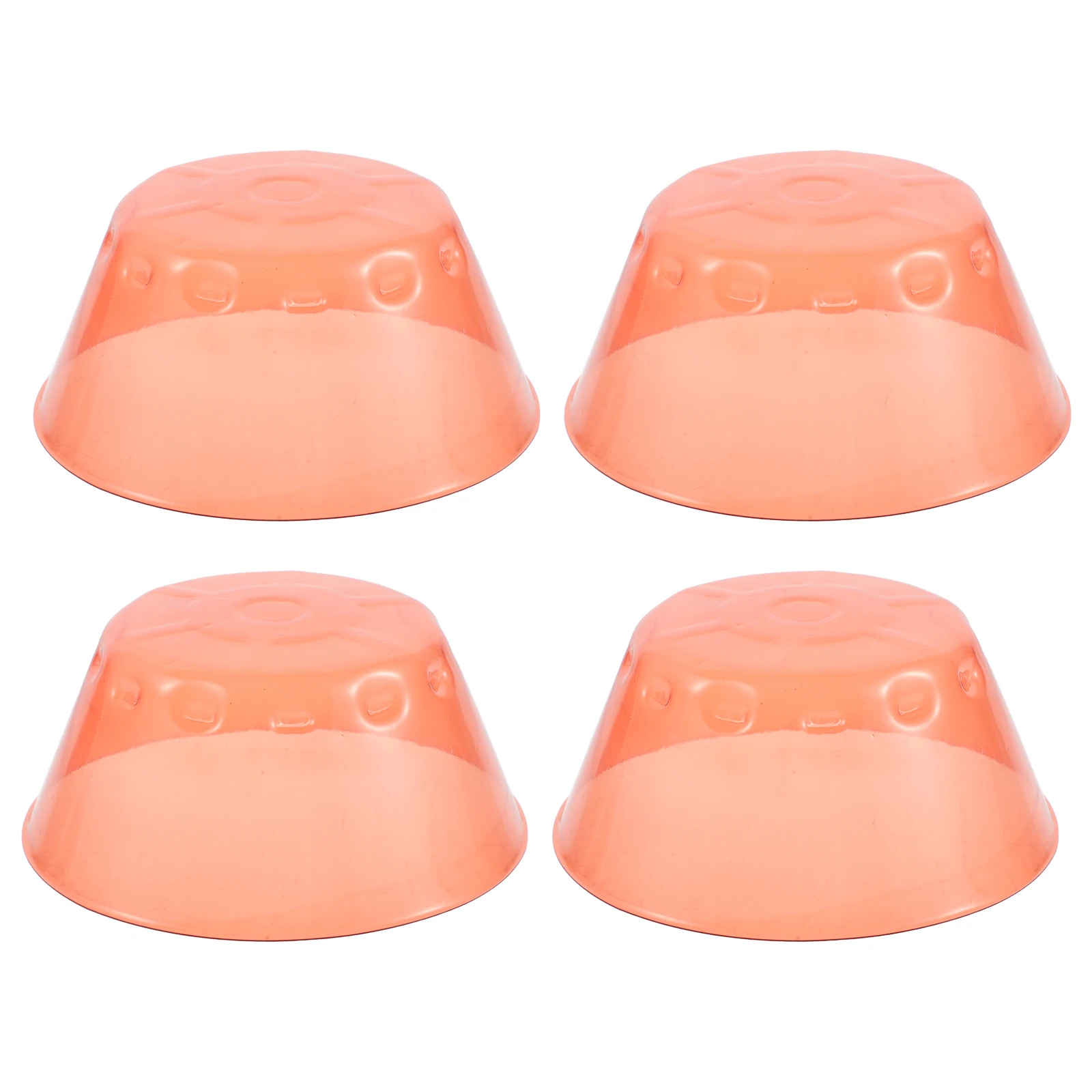 4pcs Smoke Cover Red Plastic Home Safety Protective Dust Guard Kitchen Prevention Easy Install CO Sensor