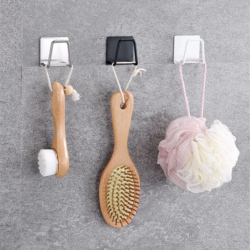 1Pc Kitchen Stainless Steel Sink Sponges Holder Self Adhesive Drain Drying Rack Kitchen Wall Hooks Accessories Storage Organizer