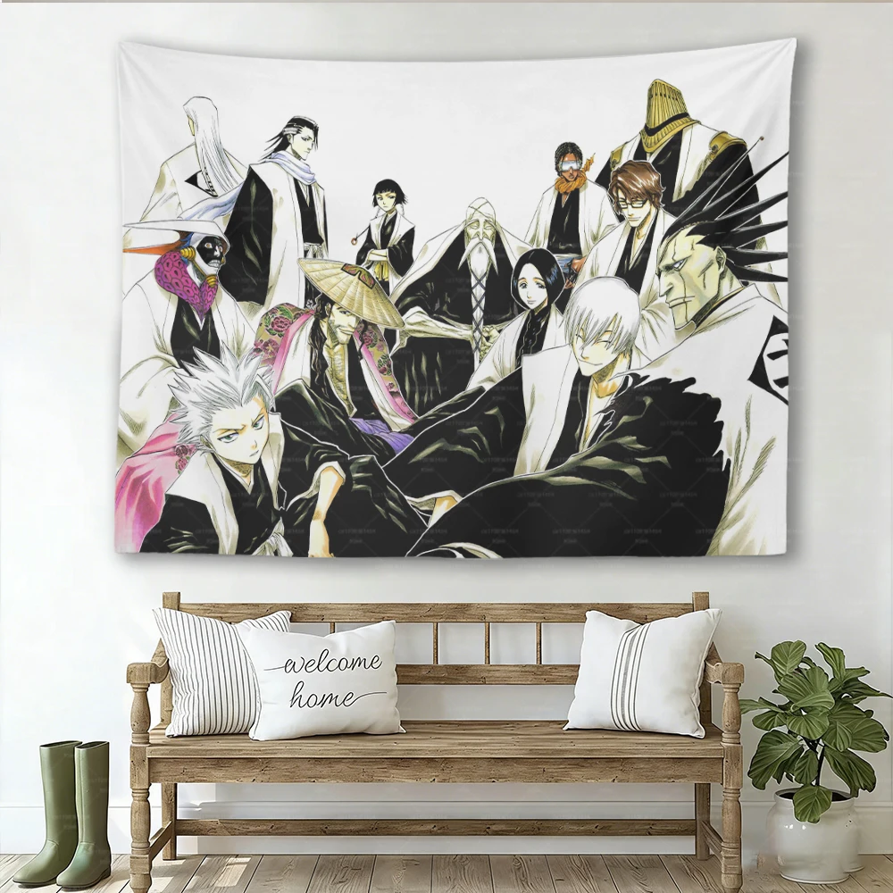 Bleach Anime Wandteppich Ichigo K-Kurosaki Wandbehang Ästhetische Schlafzimmer-Wohnheim-Manga-Dekoration – Detail 7