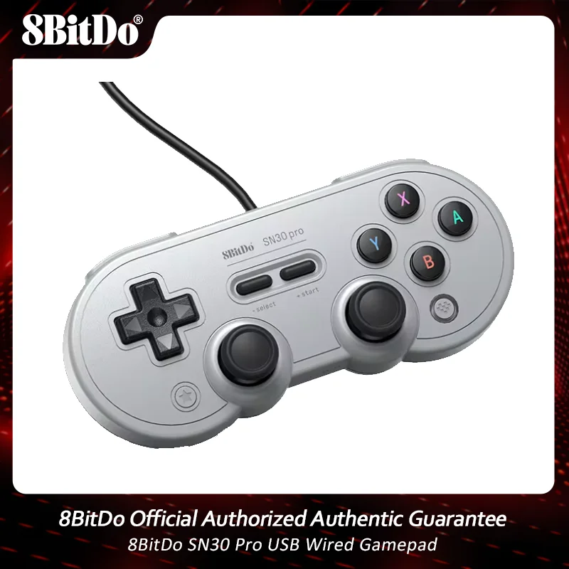 

8BitDo SN30 Pro USB Wired Gamepad PC with Rocker Vibration Joystick for Nintendo Switch Windows Steam Game Controller