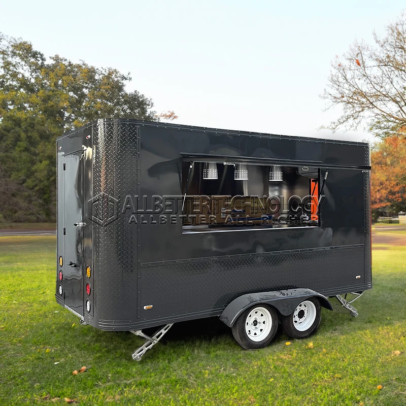 

Allbetter Premium Food Truck Heavy Duty Kitchen Pizza Wings Hot Dog Ice Cream for Large Events Caterers Trailer