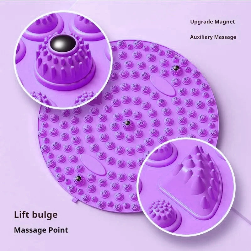 Foot Massage Acupressure Mat Muscle Relaxation Acupuncture Mat Pilates Fitness Yoga Accessories Foot Training Round Workout Mat view 3