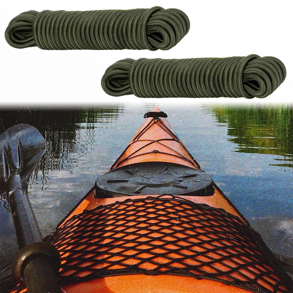 100 Stretch Bungee Cord For Outdoor Use Easy Transport Abrasion Resistant Marine-grade Construction Polyester Outer Sheath