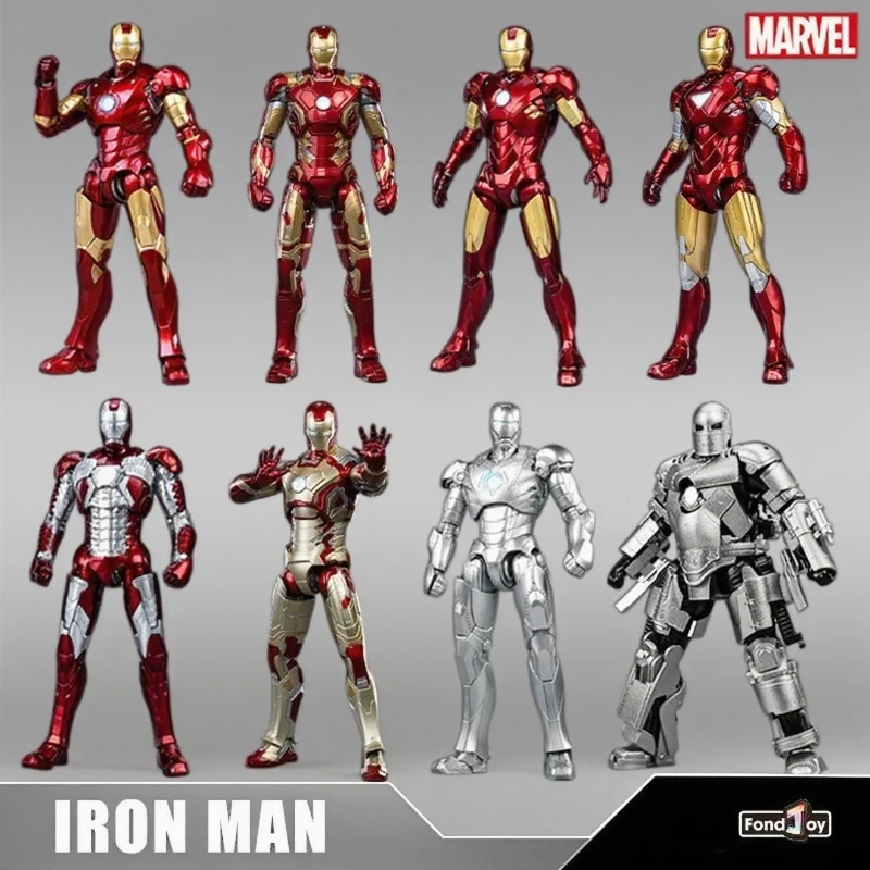 Фигурки героев Fondjoy Marvel Iron Man MK1 MK2 MK3 MK4 MK5 MK6 MK7 Сборная игрушка из АБС-пластика 1/12 модное украшение для рабочего стола Фигурки героев Fondjoy Marvel Iron Man MK1 MK2 MK3 MK4 MK5 MK6 MK7 Сборная игрушка из АБС-пластика 1/12 модное украшение для рабочего стола