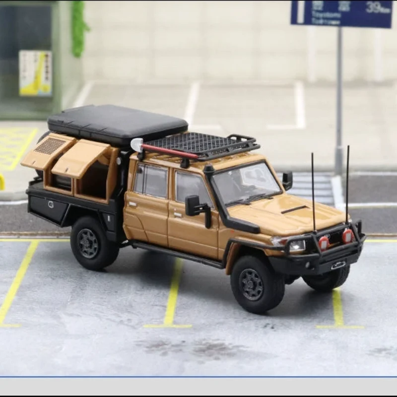 Autobots 1/64 Toyota Land Cruiser LC79 6x6 Legering Speelgoed Motorvoertuig Diecast Metaal Model Geschenken