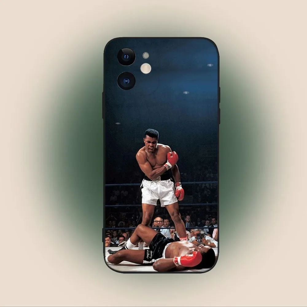 M-MikeS Boxing Champion T-TysonS Phone Case For iPhone 15,14,13,12,11,Plus,Pro Max,XS,X,XR,SE,Mini,8,7 Soft Silicone Black Cover