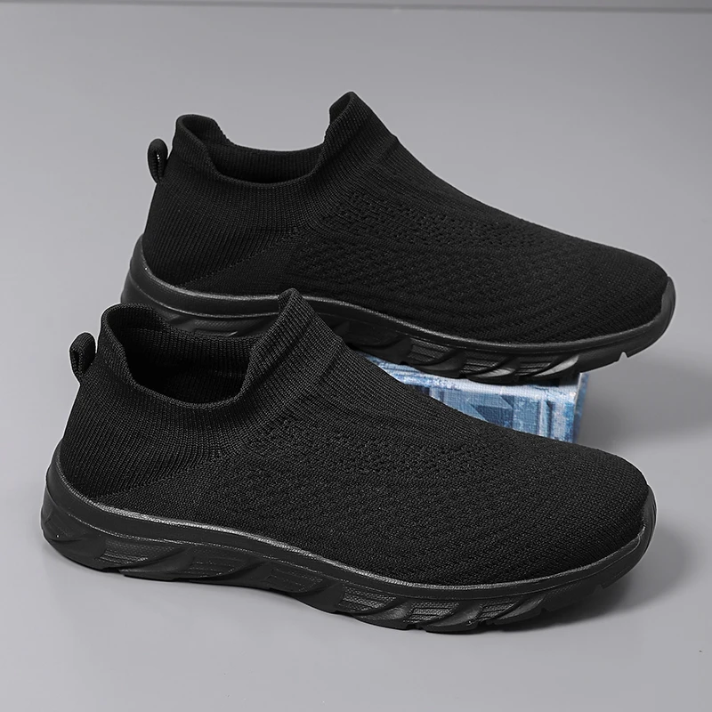 

Men Casual Sneakers Breathable Lightweight Soft Flat Non Slip Comfortable Outdoor Walking Sports Shoes for Men
