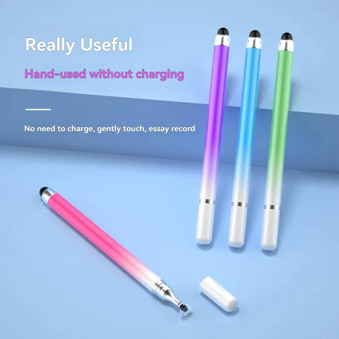 

Dual-head Capacitive Pen Disc Silicone Head Dual-purpose Stylus PaintingOffice Retouching Mobile Phone Tablet Pen Capacitive Pen