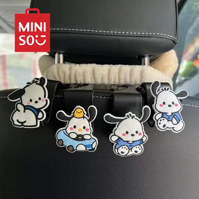 Kawaii Sanrio Car Storage Hook Pochacco Cartoon New Rear Seat Hidden Easy Install Hook Decoration Car Supplies Car Accessories