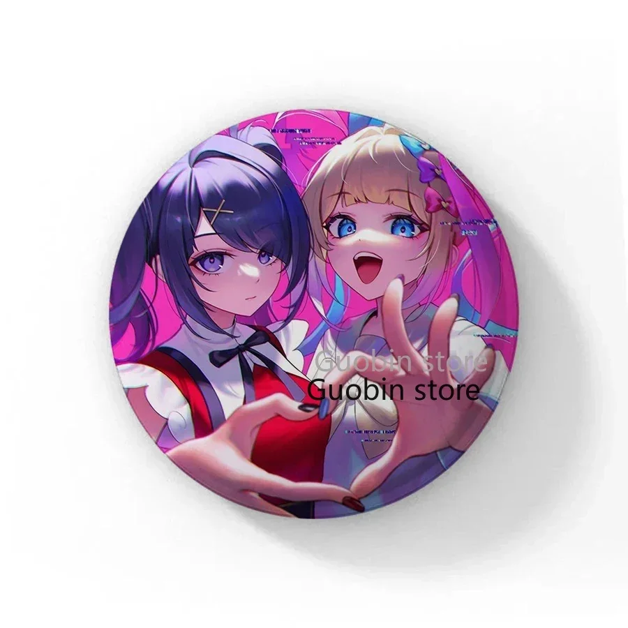 58mm Needy Girl Overdose Game Button Pin Cute Anime Character Cartoon Brooch Badge for Backpack Accessories Decor Fans Collect