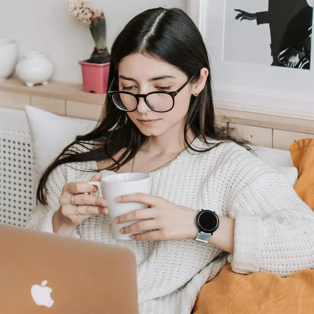 Cinturino da 22mm 20mm per Samsung Galaxy Watch 7 FE 4 6 classic 5 Pro 3 attivo 2/correa Bracciale in nylon Huawei watch GT 2 3 pro 4 cinturino