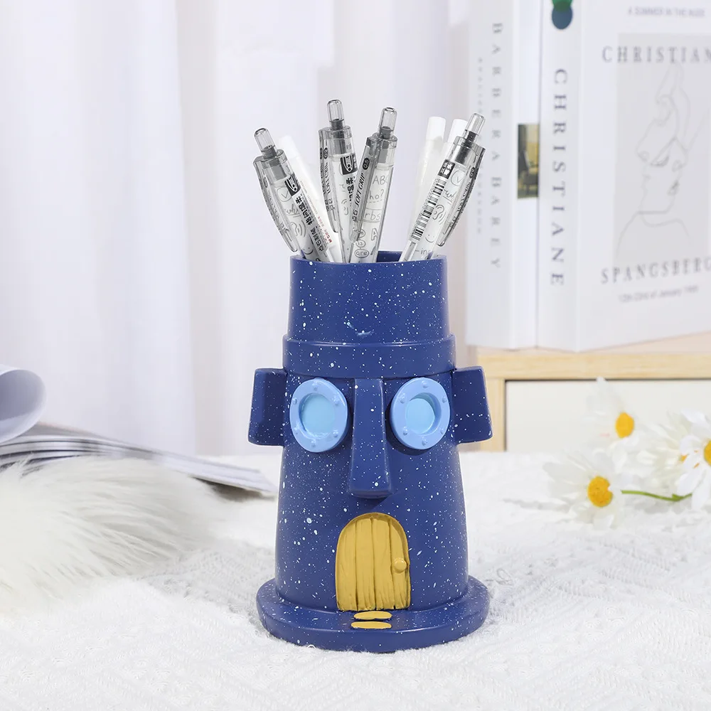 

Octopus Shaped Model Pen Holder, Fun Desktop Decor Ornament, Cute Personalized Resin Craft