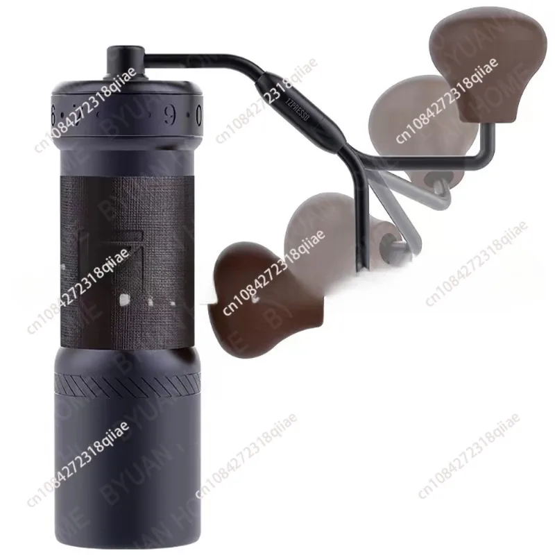 Manual Coffee Grinder Silver with Carrying Case, Assembly Consistency Grind Stainless Steel Conical Burr