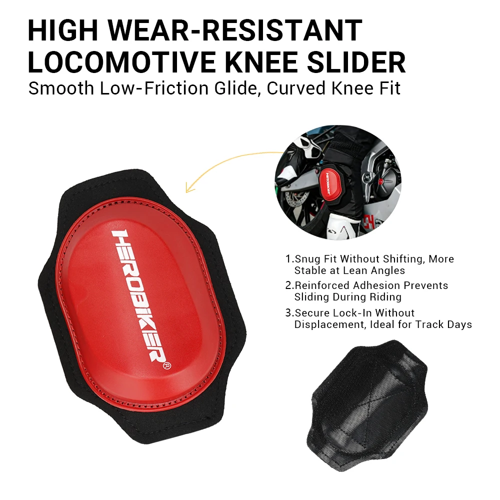 Motorcycle Protective Gear Special Slider Curved Grinding Bag Anti Fall Anti-collision Knee Pad Motorcycle Equipment