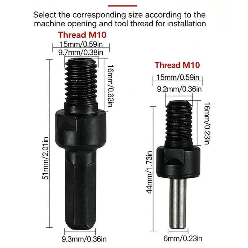 1 Pc Hand Electric Drill Polisher Grinder Adapter Rod Polishing Wheel Angle Grinder Connecting Conversion Rod Cutting Disc