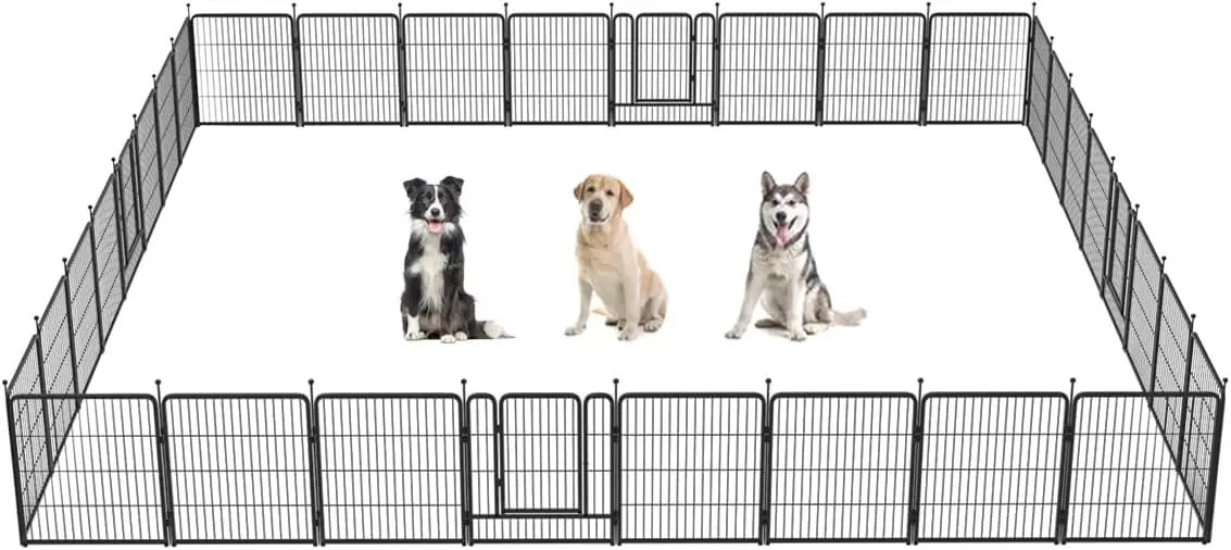 FXW Rollick Dog Playpen for Yard, RV Camping│Patented, 32 inch 32 Panels