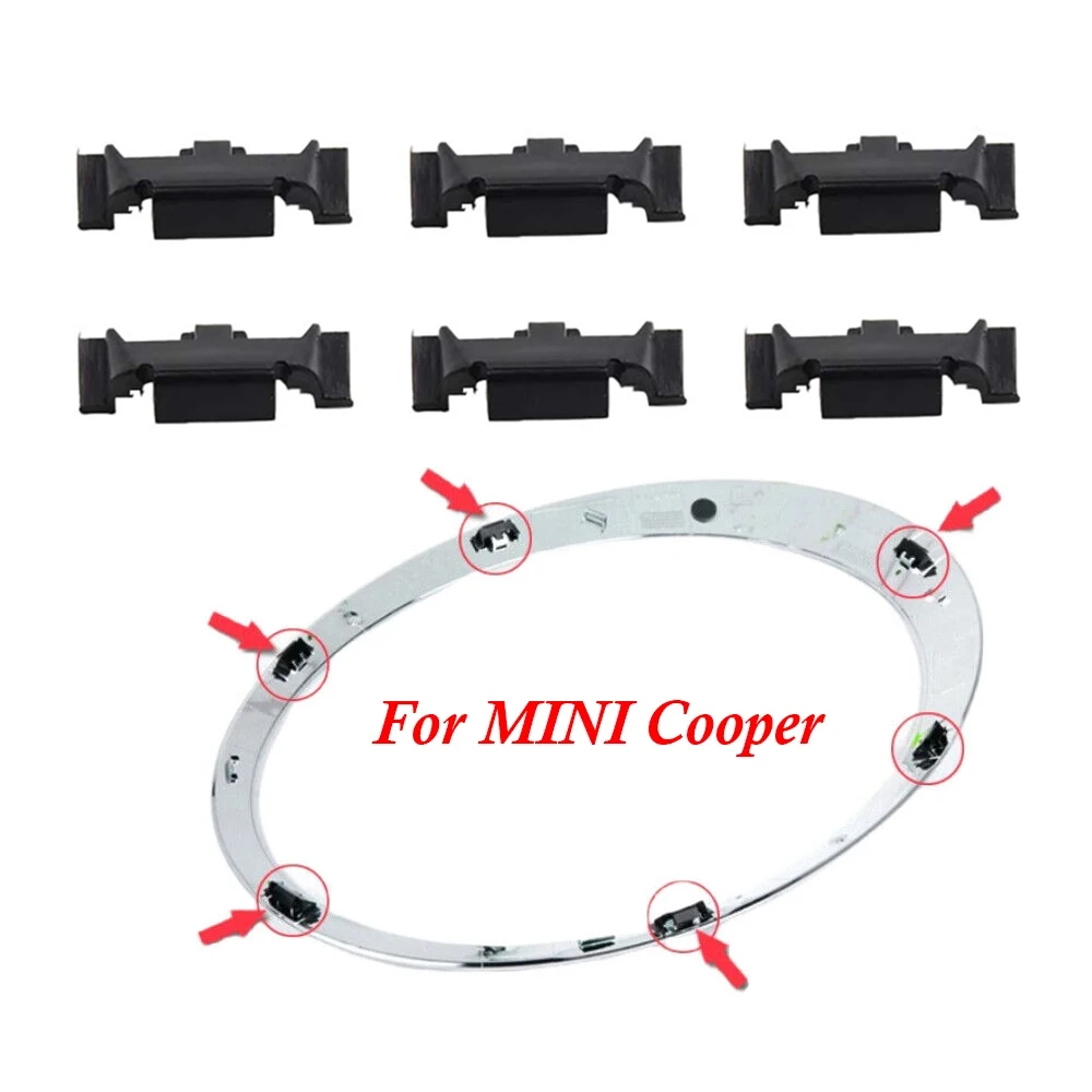 For MINI Cooper S One Countryman R55 R56 R60 F54 F55 F56 F60 Countryman 6Pcs Car Headlamp Headlight Frame Clip Fastener