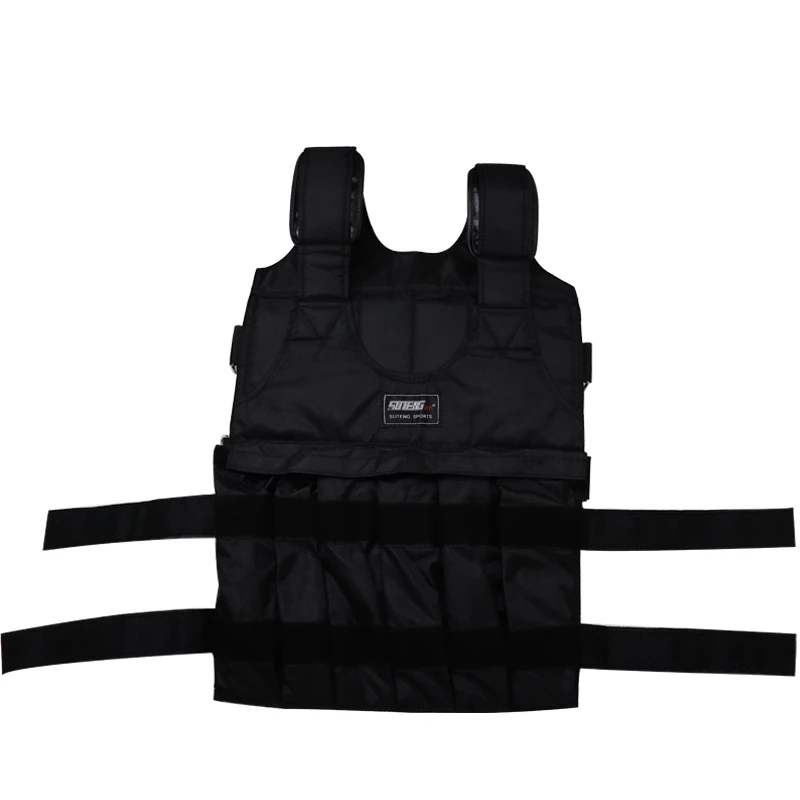 

50kg Loading Weighted Vest Adjustable Exercise Training Fitness Jacket Gym Workout Boxing Vest Sand Fitness Waistcoat