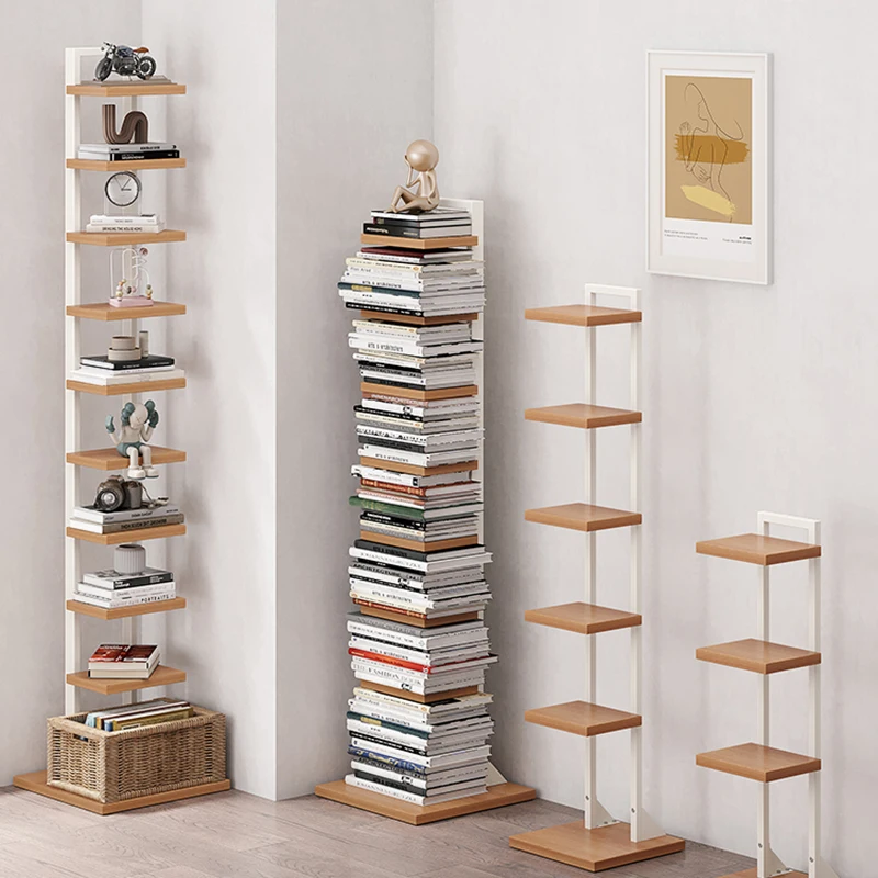 Display Metal Bookcases Invisible Standing Magazine Design Minimalist Bookshelf Vintage Etagere Rangement Living Room Furniture