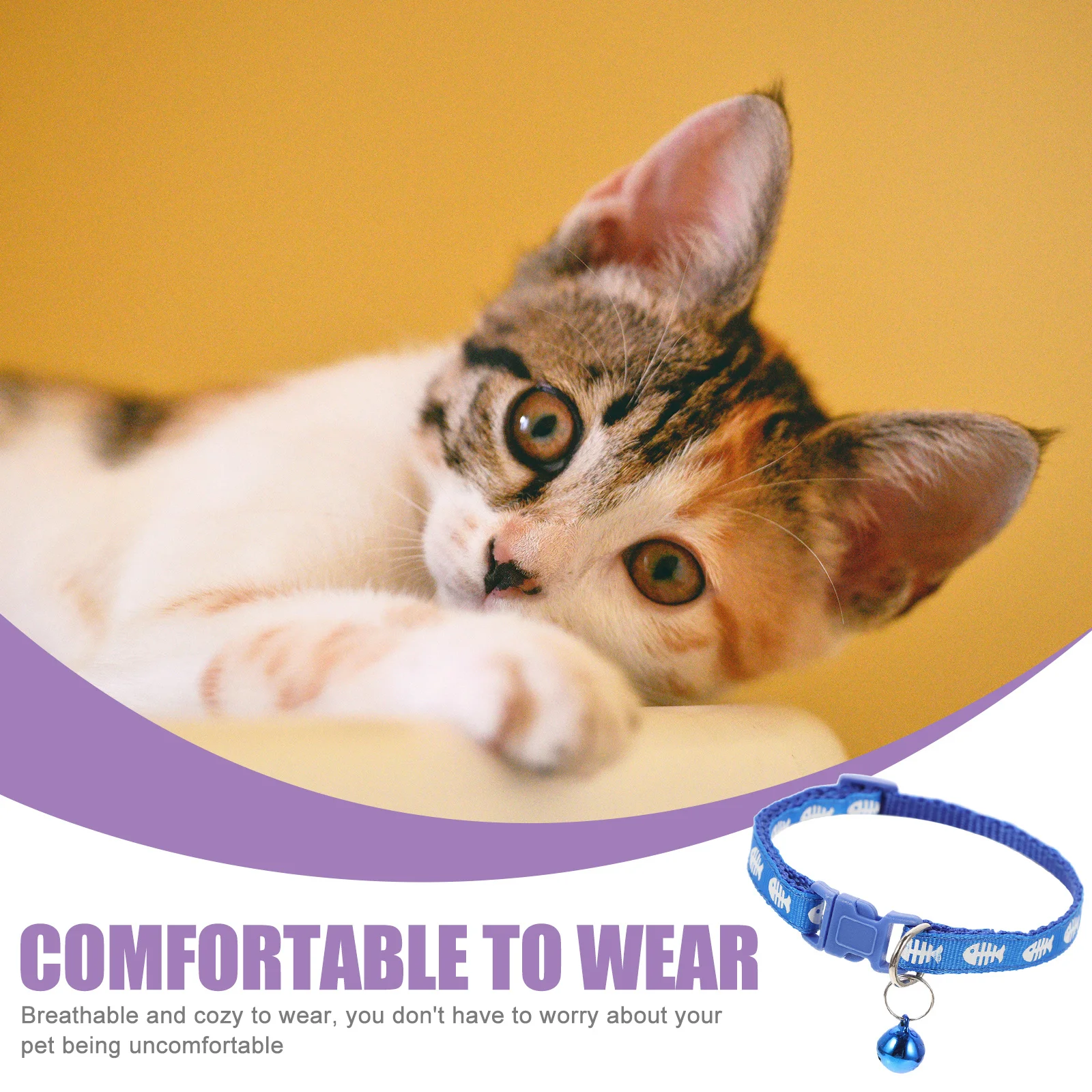 

12Pcs Pet Collar Adjustable Decorative Cat Dog Kitten Neck Collar Comfortable Skin-Friendly Ideal for Birthday Wedding Holidays