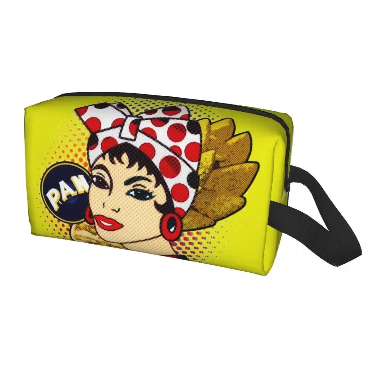 

Flour Bread VZLA Venezuelan Cosmetic Bag Women Kawaii Large Capacity America VZLA Makeup Case Beauty Storage Toiletry Bags