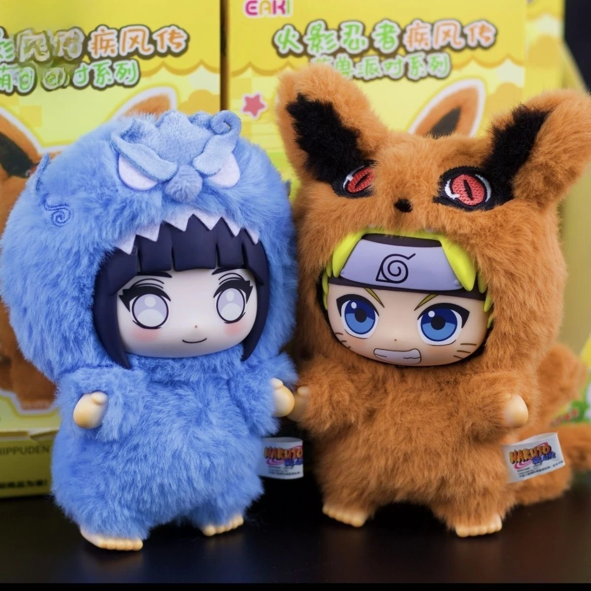 متوفر في المخزون لعبة ناروتو إيكي لطيف الوحش حفلة ساسوكي الفينيل لطيف أفخم صندوق أعمى الشكل قلادة هدية